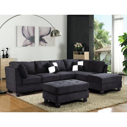 reversible chaise sectional mercury row red barrel studio amberwood reversible chaise sectional walmartcom reversible chaise sectional mercury row red barrel studio amberwood reversible chaise sectional walmartcom